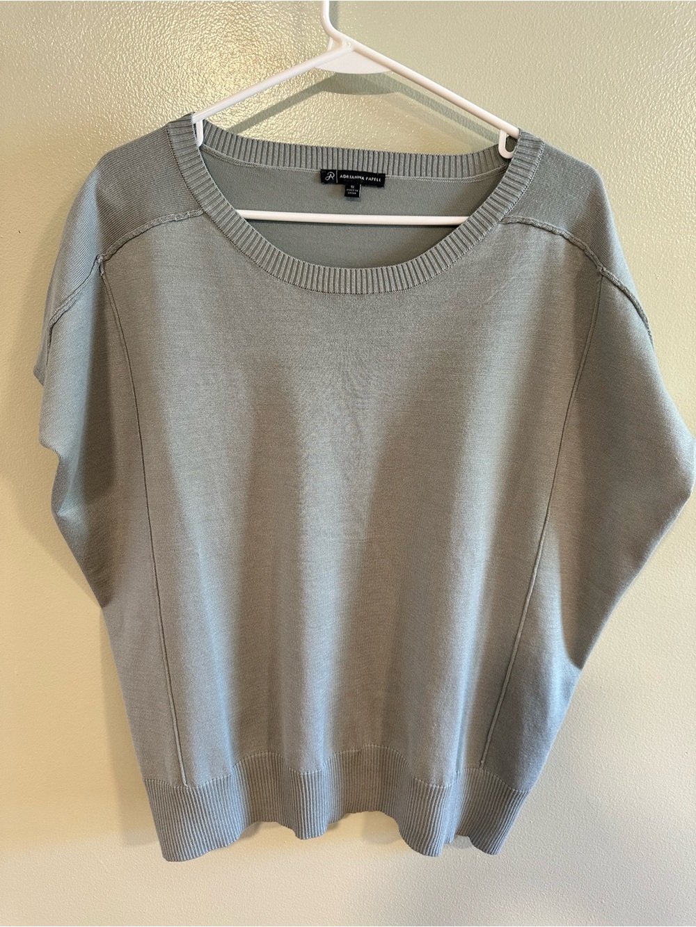 Adrianna Papell Cap Sleeve Knit Sweater Top